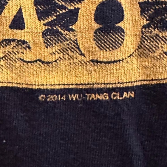 Wu-Tang Clan Shaolin Tee Black and Gold Graphic Logo vintage licensed 2014 - Picture 3 of 6